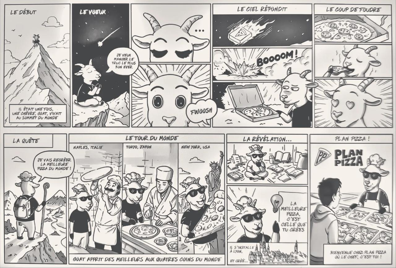 L’origine Plan Pizza — bande dessinée