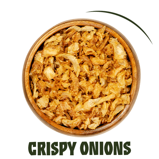 Ingredients crispy onions de chez plan pizza