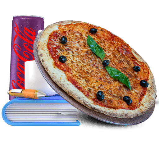 Le menu étudiant avec Pizza au choix + boisson au choix de chez plan pizza