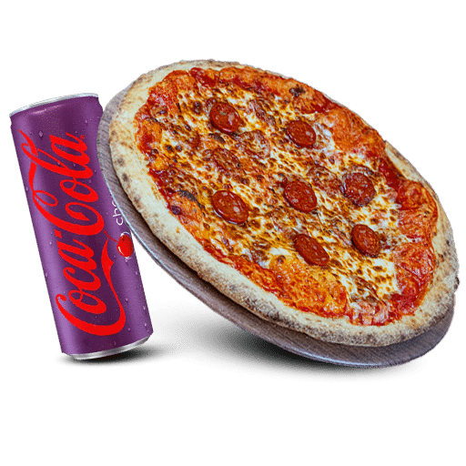 Le menu pizzanini avec Pizza au choix + boisson au choix de chez plan pizza