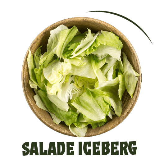Ingrédients salade iceberg de chez plan pizza